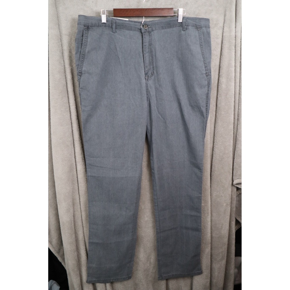 Jett Jeans Mens 40x34 Straight Fit Gray Casual Pants Chinos